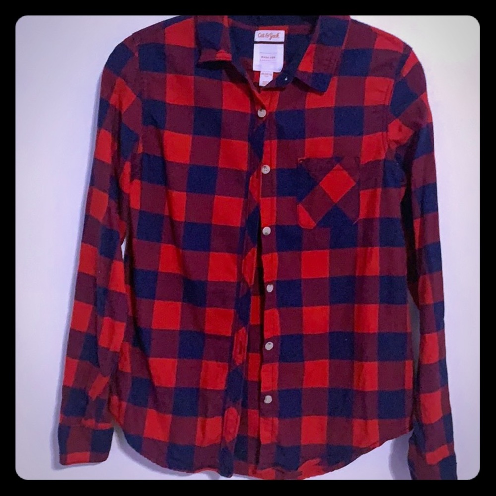 Girl’s plaid shirt